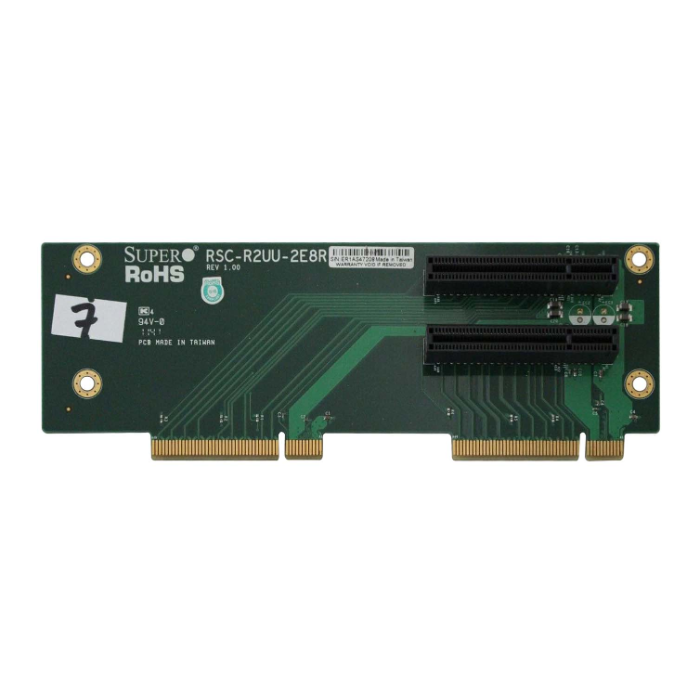 Supermicro RSC-R2UU-2E8R | 2U Right Slot PCI-Express x8 + UIO Riser Card Refurbished -  refurbished available on Gotodirect