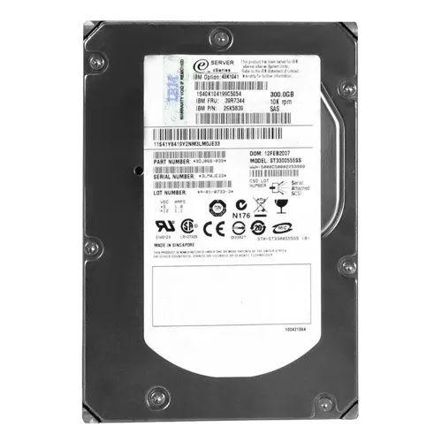 IBM 26K5839 | 300GB 10000RPM SAS 3Gb/s Hot Swappable 16MB Cache 3.5-Inch Hard Drive Refurbished -  refurbished available on Gotodirect