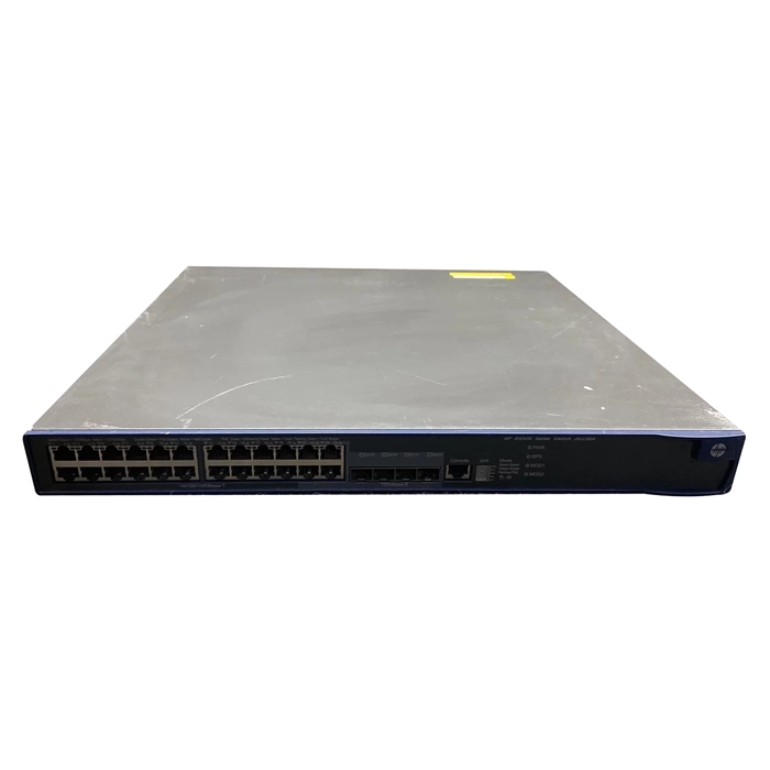 HP JG238A | 5500 Series 5500-24G-PoE+ 24 x RJ-45 Ports PoE+ 10/100/1000Base-T + 4 x Shared SFP Ports Layer 4 Managed 1U Rack-mountable Gigabit Ethernet Network Switch Refurbished - Hewlett-Packard (ou HP en abrégé) refurbished available on Gotodirect