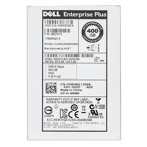 Dell 0W6460 | 400GB Single-Level Cell SAS 6Gb/s Hot-Pluggable Mixed Use 2.5-Inch Solid State Drive for PowerEdge Servers Refurbished - Dell refurbished available on Gotodirect
