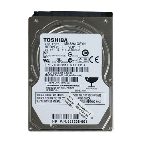 HP 627731-001 | 320GB 7200RPM SATA 3Gb/s 16MB Cache (512e) 2.5-inch Hard Drive Refurbished - Hewlett-Packard (ou HP en abrégé) refurbished available on Gotodirect