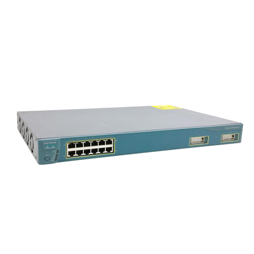 Cisco WS-C3512-XL-EN-RF | Catalyst 3500 Series 3512 12 x RJ-45 Ports 10/100Base-TX + 2 x GBIC Expansion Slots Layer 2 Managed Rack-mountable Fast Ethernet Network Switch Refurbished - Cisco Systems Inc. refurbished available on Gotodirect