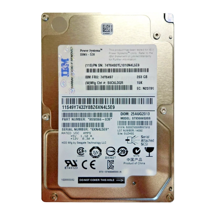 IBM 74Y6480 | 283GB 15000RPM SAS 64MB Cache SFF-2 2.5-Inch Hard Drive Refurbished -  refurbished available on Gotodirect