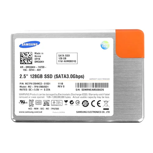 Dell MG6KH | 128GB Multi-Level Cell SATA 3Gb/s Hot-Swappable 2.5-Inch Solid State Drive Refurbished - Dell refurbished available on Gotodirect