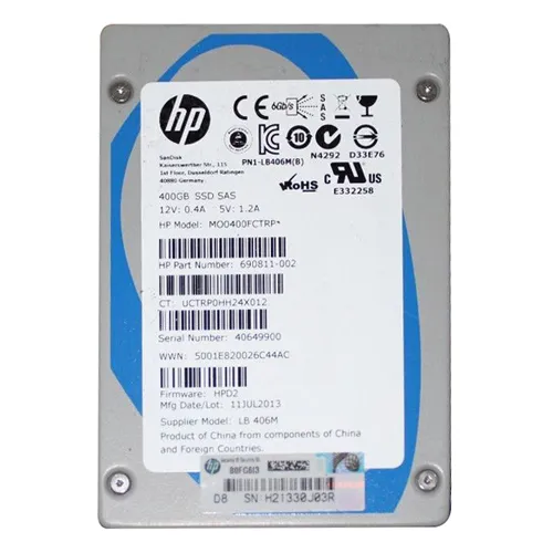 Buy HP MO0400FCTRP | 400GB Multi-Level Cell SAS 6Gb/s Mainstream 2.5-Inch Enterprise Solid State Drive for ProLiant Servers Refurbished - $210.00 HP MO0400FCTRP | 400GB Multi-Level Cell SAS 6Gb/s Mainstream 2.5-Inch Enterprise Solid State Drive for ProLiant Servers Refurbished - Hewlett-Packard (ou HP en abrégé) refurbished available on Gotodirect
