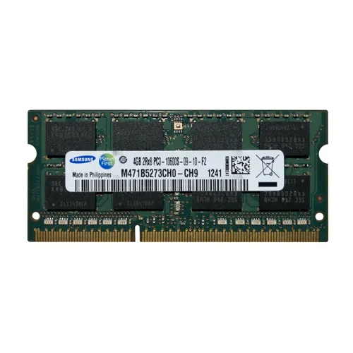 Samsung M471B5273CHO-CH9 | 4GB DDR3-1333MHz PC3-10600 Non-ECC Unbuffered SODIMM CL9 2Rx8 1.5V 204-Pin Memory Module Refurbished - Samsung refurbished available on Gotodirect