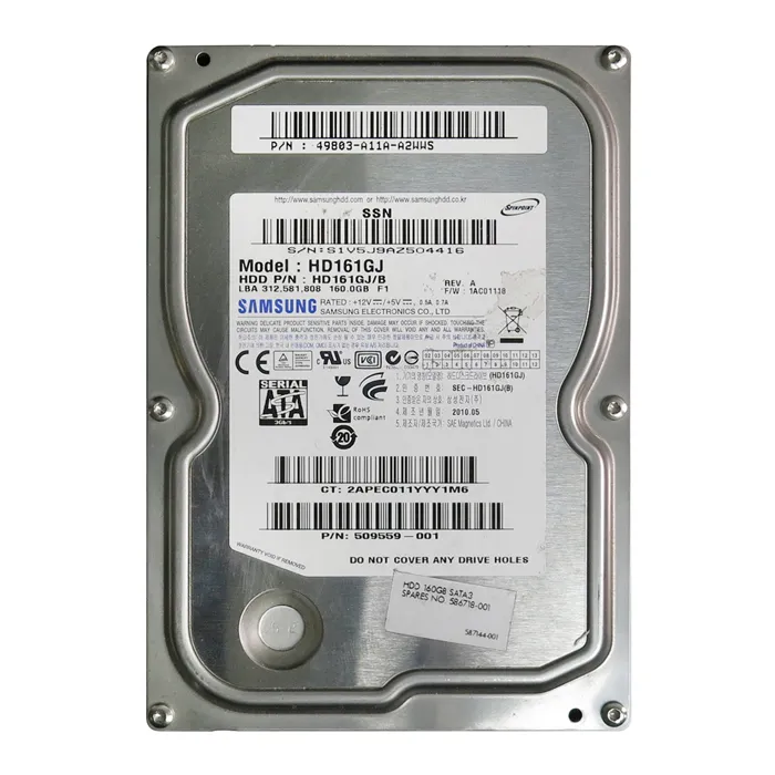 Samsung HD161GJ/B | Spinpoint F1 160GB 7200RPM SATA 3Gb/s 8MB Cache 3.5-Inch Hard Drive Refurbished - Samsung refurbished available on Gotodirect