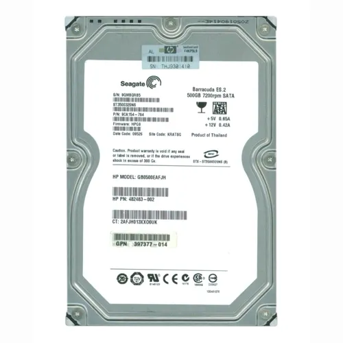 Buy HP 482483-002 | 500GB 7200RPM SATA 3Gb/s NCQ LFF Hot-Pluggable 3.5-inch Midline Hard Drive for Gen1 to Gen7 ProLiant Server Refurbished - $150.84 HP 482483-002 | 500GB 7200RPM SATA 3Gb/s NCQ LFF Hot-Pluggable 3.5-inch Midline Hard Drive for Gen1 to Gen7 ProLiant Server Refurbished - Hewlett-Packard (ou HP en abrégé) refurbished available on Gotodirect