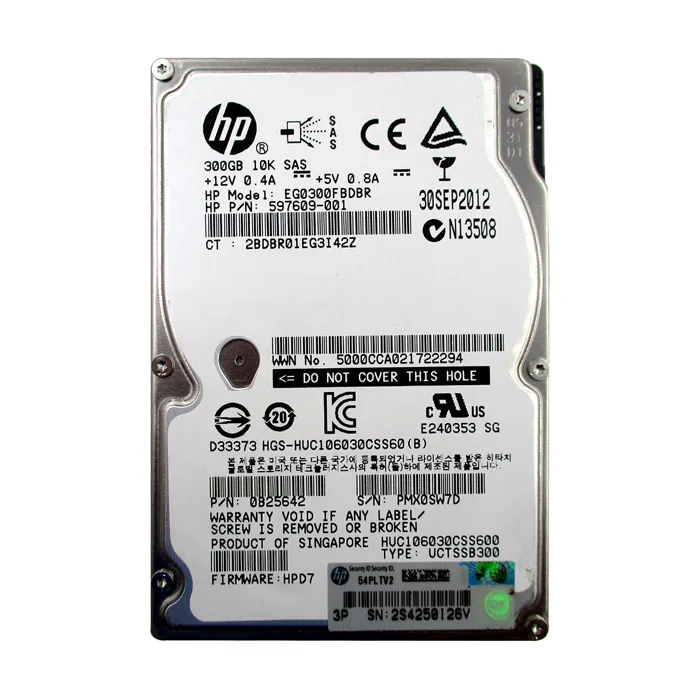 HGST 0B25642 | Ultrastar C10K600 Series 300GB 10000RPM SAS 6Gb/s 64MB Cache SFF 2.5-inch Enterprise Hard Drive Refurbished - HGST (a subsidiary of Western Digital) refurbished available on Gotodirect