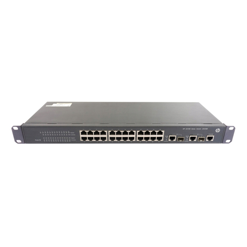HP JD320A | FlexNetwork A3100-24 v2 EI 24 x RJ-45 Ports 10/100Base-TX + 2 x Dual Personality Ports SFP/RJ-45 Layer 2 Managed Rack-Mountable Fast Ethernet Network Switch Refurbished - Hewlett-Packard (ou HP en abrégé) refurbished available on Gotodirect
