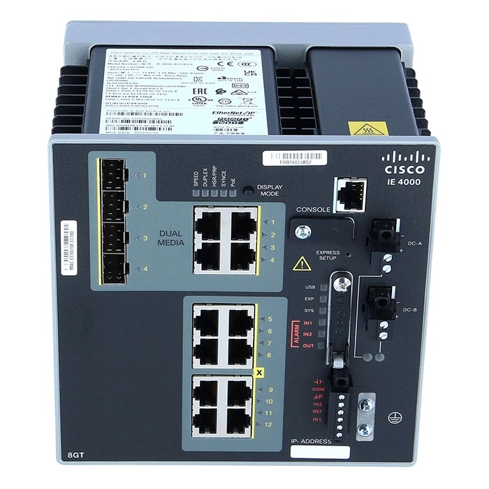 Cisco IE4000-8GT4G-E | IE4000 switch with 8 GE Copper with 4 GE combo Uplink Industrial Ethernet Switch Refurbished - Cisco Systems Inc. refurbished available on Gotodirect