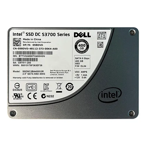 Dell 058DVD | 400GB Multi-Level Cell SATA 6Gb/s 2.5-Inch Enterprise Solid State Drive Refurbished - Dell refurbished available on Gotodirect