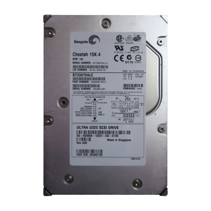Dell 0D5958 | 36GB 15000RPM Ultra320 SCSI Hot-Pluggable 80-Pin 3.5-Inch Hard Drive Refurbished - Dell refurbished available on Gotodirect