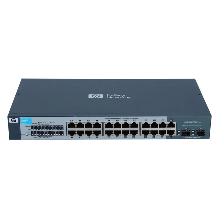 HP J9561-61001 | OfficeConnect 1410 Series 1410-24G 22 x 10/100/1000Base-T RJ-45 and 2 x Combo RJ-45/SFP (mini-GBIC) Ports Layer 2 Unmanaged Gigabit Ethernet Network Switch Refurbished - Hewlett-Packard (ou HP en abrégé) refurbished available on Gotodirect