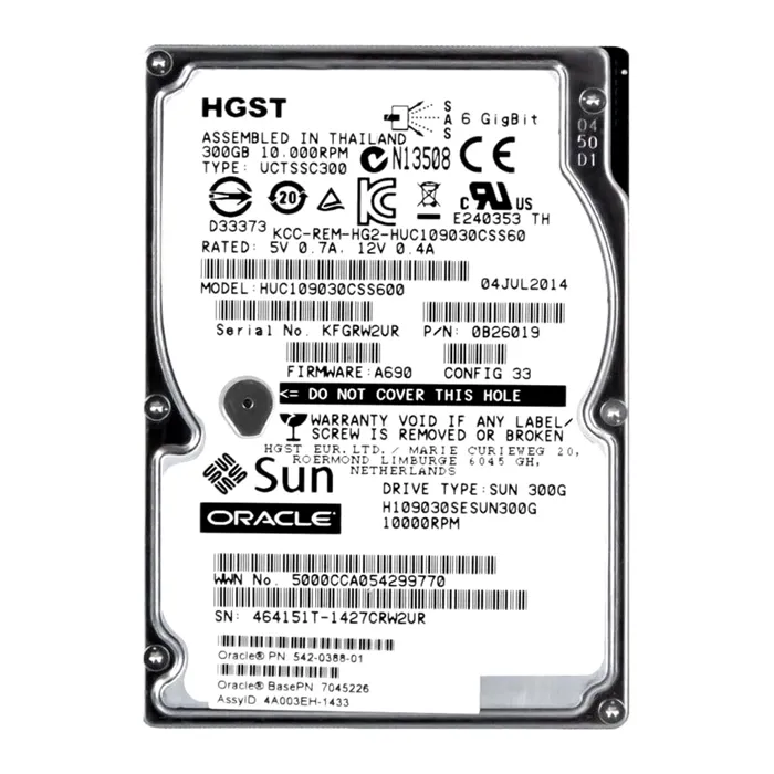 Sun 7045226 | 300GB 10000RPM SAS 6Gb/s 2.5-Inch Hard Drive Refurbished -  refurbished available on Gotodirect