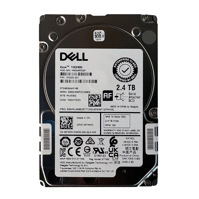 Dell 1XK223-251 | 2.4TB 10000RPM SAS 12Gb/s 256MB Cache 16GB NAND SSD (SED-FIPS / 512e) 2.5-Inch Internal Hybrid Hard Drive Refurbished - Dell refurbished available on Gotodirect