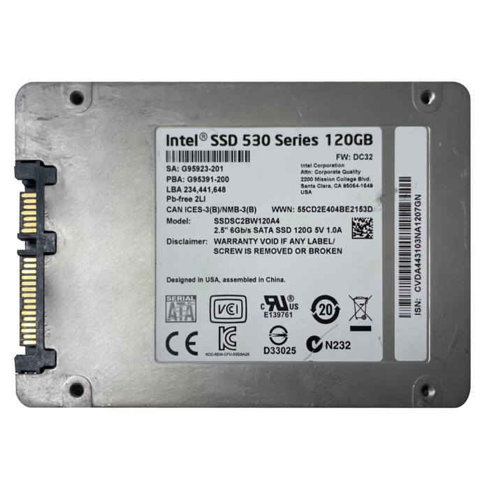 Intel SSDSC2BW120A4 | 530 120GB Multi-Level Cell SATA 6Gb/s 2.5-Inch Solid State Drive Refurbished - Intel refurbished available on Gotodirect