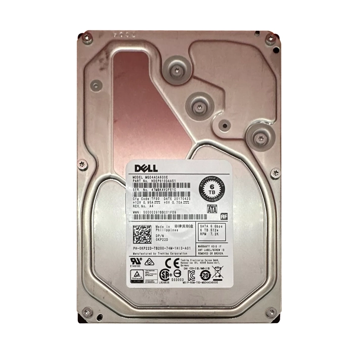 Dell KP22D | 6TB 7200RPM SATA 6Gb/s Hot-Pluggable (512e) 3.5-Inch Hard Drive for PowerEdge Server & PowerVault Storage Array Refurbished - Dell refurbished available on Gotodirect
