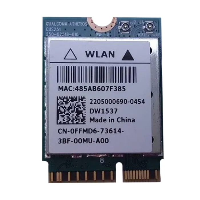Dell FFMD6 | Dw1537 Low Power 2x2 IEEE 802.11a/b/g/n WLAN Card Refurbished - Dell refurbished available on Gotodirect