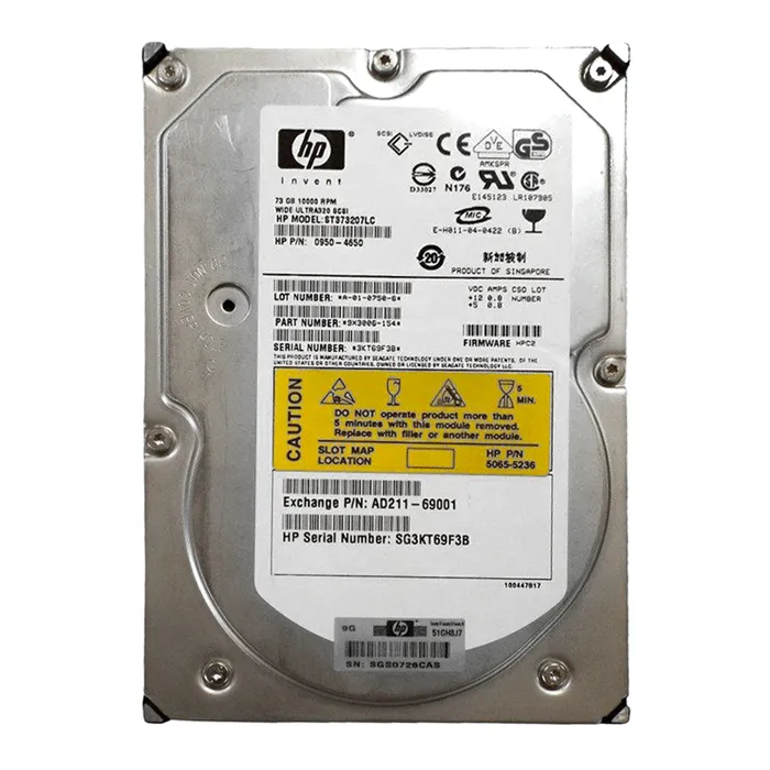 HP AD211-69001 | 72.8GB 10000RPM Ultra320 SCSI Hot Swappable LVD 80-Pin 3.5-Inch Hard Drive Refurbished - Hewlett-Packard (ou HP en abrégé) refurbished available on Gotodirect