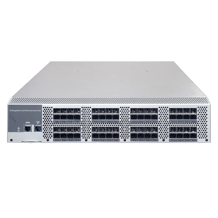 HP AE496A#ABA | StorageWorks 4/64 SAN Switch Power Pack with 32 active ports 32 Ports SFP 4Gb/s 2U Rack-mountable Refurbished - Hewlett-Packard (ou HP en abrégé) refurbished available on Gotodirect