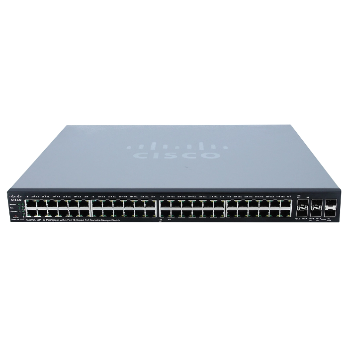 Cisco SG500X-48P-K9-NA | Small Business 500 Series SG500X-48 48 x RJ-45 Ports 10/100/1000Base-T + 2 x SFP+ Ports + 2 x Combo 5G SFP Ports Layer 3 Managed Gigabit Ethernet Stackable Network Switch Refurbished - Cisco Systems Inc. refurbished available on Gotodirect