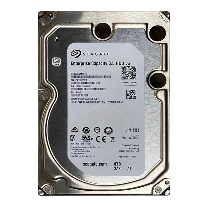Seagate 1RM212-002 | Enterprise Capacity V.5 8TB 7200RPM SAS 12Gb/s 256MB Cache (512e) 3.5-Inch Hard Drive Refurbished - Seagate refurbished available on Gotodirect