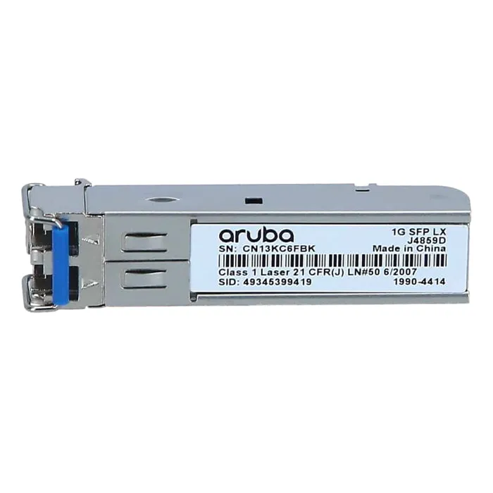 HP 1990-4414 | Aruba 1Gb/s 1000Base-LX Single-Mode Fibre 1310nm 10km LC Connector SFP (mini-GBIC) Transceiver Module Refurbished - Hewlett-Packard (ou HP en abrégé) refurbished available on Gotodirect