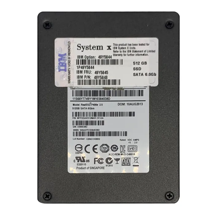 IBM 49Y5848 | 512GB Multi-Level Cell SATA 6Gb/s Hot Swappable 2.5-Inch Solid State Drive Refurbished -  refurbished available on Gotodirect
