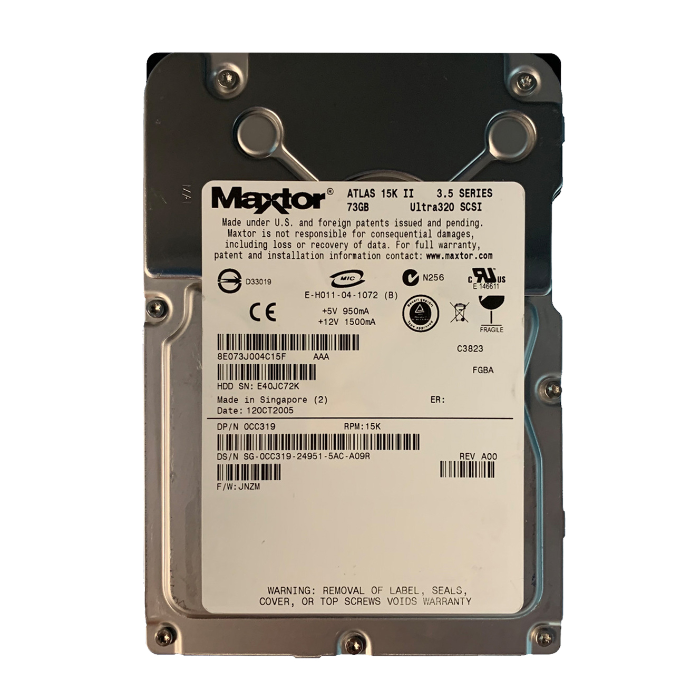 Dell CC319 | 73GB 15000RPM Ultra320 SCSI 8MB Cache 80-Pin 3.5-Inch Hard Drive Refurbished - Dell refurbished available on Gotodirect