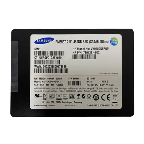 HP 789132-002 | 480GB SATA 6Gb/s Read Intensive 2.5-inch Solid State Drive Refurbished - Hewlett-Packard (ou HP en abrégé) refurbished available on Gotodirect