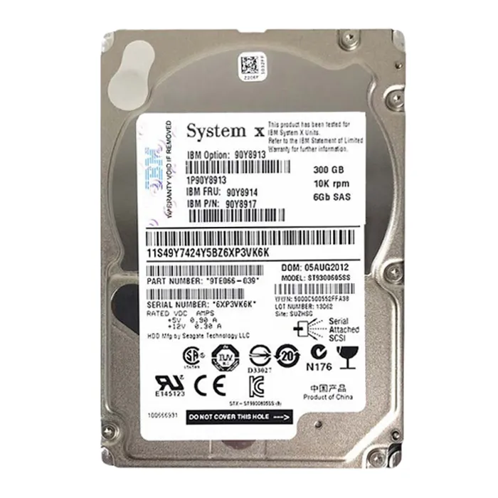 IBM 90Y8913 | 300GB 10000RPM SAS 6Gb/s Hot-Swappable 2.5-Inch Hard Drive Refurbished -  refurbished available on Gotodirect