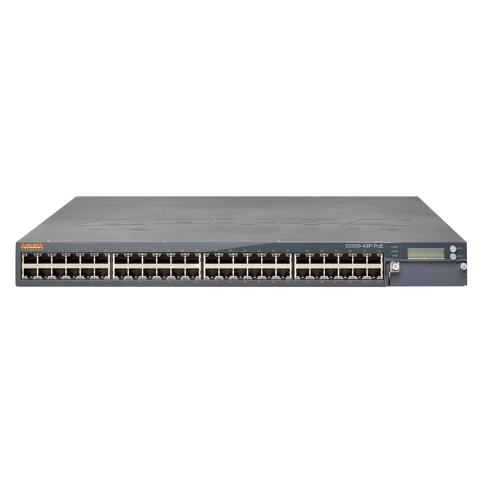 HP S3500-48P | Aruba 48-Ports 10/100/1000Base-T RJ-45 PoE+ 1 Slot Rack-mountable Mobility Access Switch Refurbished - Hewlett-Packard (ou HP en abrégé) refurbished available on Gotodirect