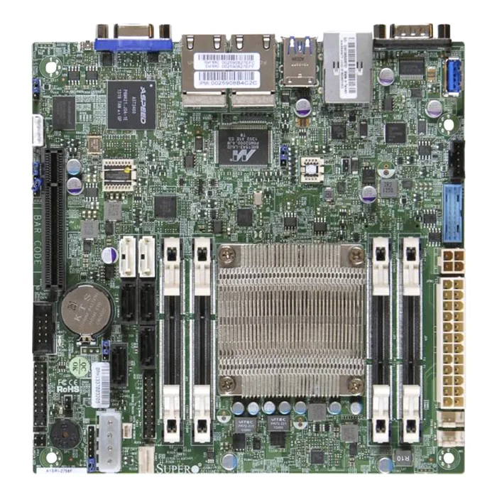 Supermicro A1SAI-2550F | Socket FCBGA-1283 System on Chip Chipset Mini-ITX System Board (Motherboard) Supports Atom C2550 DDR3 4x DIMM Refurbished -  refurbished available on Gotodirect