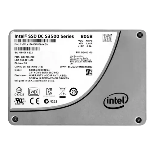 Buy Intel SSDSC2BB080G401 | DC S3500 80GB Multi-Level Cell SATA 6Gb/s 2.5-Inch Solid State Drive Refurbished - $135.00 Intel SSDSC2BB080G401 | DC S3500 80GB Multi-Level Cell SATA 6Gb/s 2.5-Inch Solid State Drive Refurbished - Intel refurbished available on Gotodirect