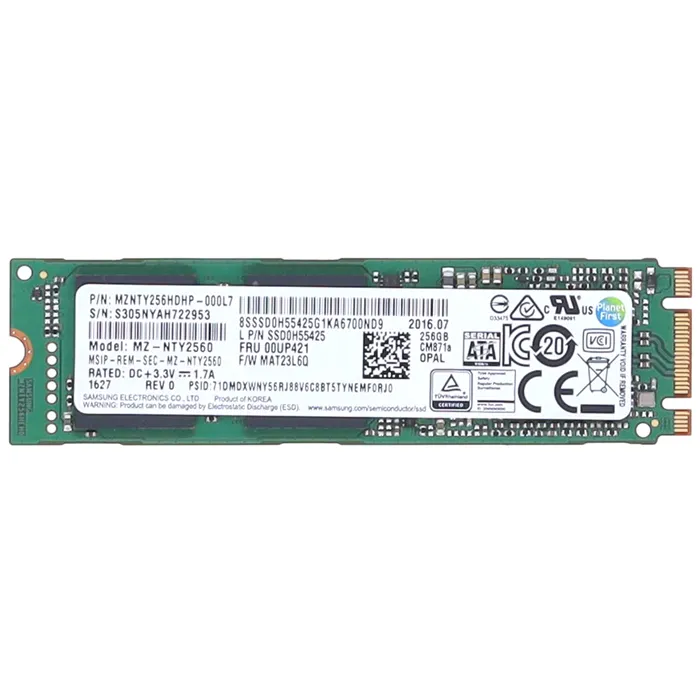 Lenovo SSD0H55425 | 256GB SATA 6GB/s M.2 2280 Internal Solid State Drive Refurbished - Lenovo refurbished available on Gotodirect