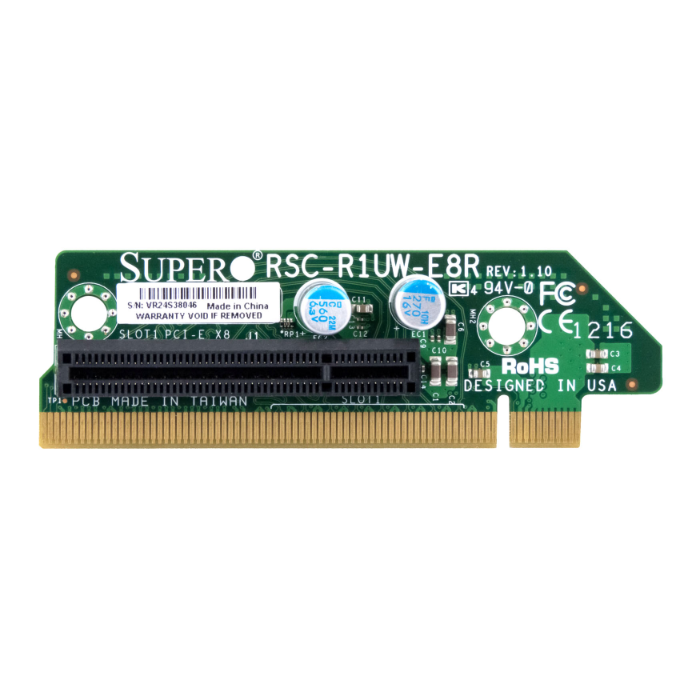 Buy Supermicro RSC-R1UW-E8R | 1 x Slot PCI Express 3.0 x8 1U Riser Card for SC119TQ-R700WB Chassis Refurbished - $178.03 Supermicro RSC-R1UW-E8R | 1 x Slot PCI Express 3.0 x8 1U Riser Card for SC119TQ-R700WB Chassis Refurbished - refurbished available on Gotodirect