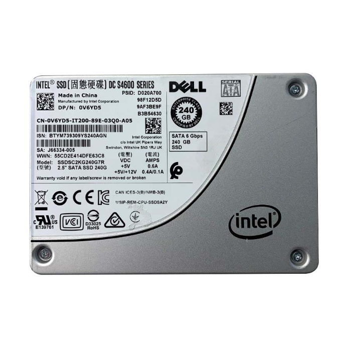 Dell V6YD5 | 240GB Triple-Level Cell SATA 6Gb/s Mixed Use 2.5-Inch Solid State Drive Refurbished - Dell refurbished available on Gotodirect