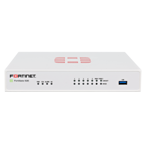 Buy Fortinet FG-52E | FortiGate 52E 7 x Ports GE RJ-45 + 2 x Ports WAN + 5 x Ports GE RJ-45 Switch 1U Managed Network Security/Firewall Appliance Refurbished - $1297.88 Fortinet FG-52E | FortiGate 52E 7 x Ports GE RJ-45 + 2 x Ports WAN + 5 x Ports GE RJ-45 Switch 1U Managed Network Security/Firewall Appliance Refurbished - Fortinet refurbished available on Gotodirect