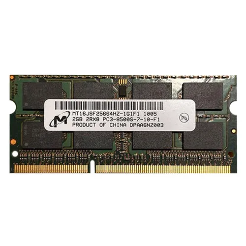 Buy Micron MT16JSF25664HZ-1G1F1 | 2GB DDR3-1066MHz PC3-8500 Non-ECC Unbuffered SODIMM CL7 2Rx8 1.5V 204-Pin Memory Module Refurbished - $102.59 Micron MT16JSF25664HZ-1G1F1 | 2GB DDR3-1066MHz PC3-8500 Non-ECC Unbuffered SODIMM CL7 2Rx8 1.5V 204-Pin Memory Module Refurbished - refurbished available on Gotodirect