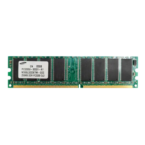 Samsung M368L3223ETM-CCC | 256MB DDR-400MHz PC3200 Non-ECC Unbuffered UDIMM CL3 1Rx8 2.5V 184-Pin Memory Module Refurbished - Samsung refurbished available on Gotodirect