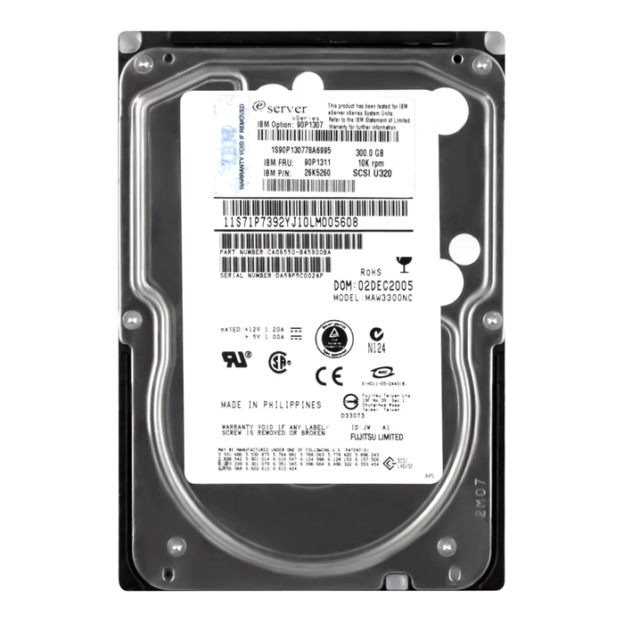 IBM 90P1311 | 300GB 10000RPM Ultra320 SCSI 80-Pin Hot Swappable 3.5-Inch Hard Drive Refurbished -  refurbished available on Gotodirect