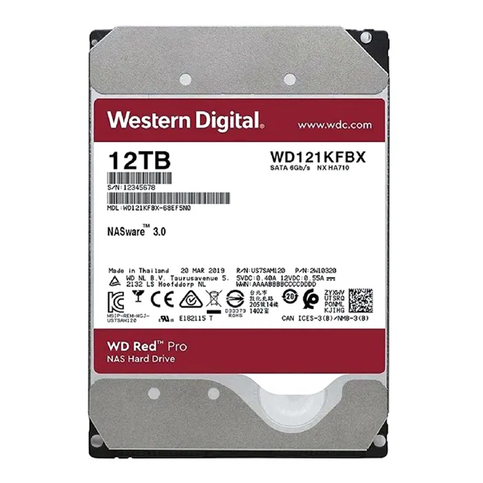 Western Digital WD121KFBX | Red Pro Air 12TB 3.5-inch 6GB/s SATA 7200RPM 256MB Cache NAS Hard Drive Refurbished - Western Digital refurbished available on Gotodirect