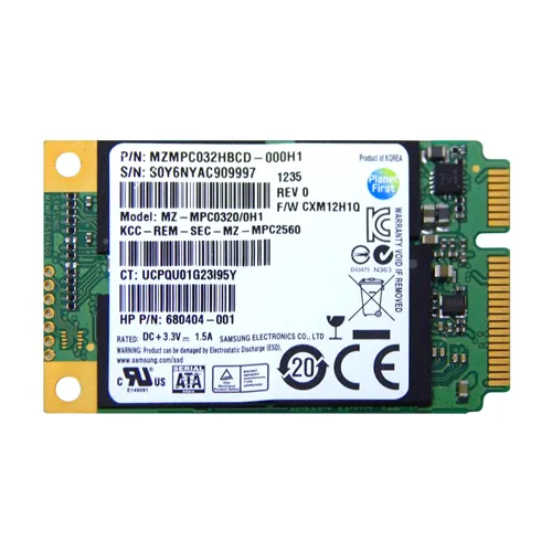 Samsung MZMPC032HBCD-000H1 | PM830 Series 32GB Multi-Level Cell SATA 6Gb/s mSATA Solid State Drive Refurbished - Samsung refurbished available on Gotodirect