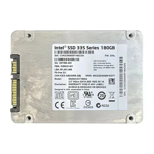 Intel SSDSC2CT180A401 | 335 180GB Multi-Level Cell SATA 6Gb/s 2.5-Inch Solid State Drive Refurbished - Intel refurbished available on Gotodirect