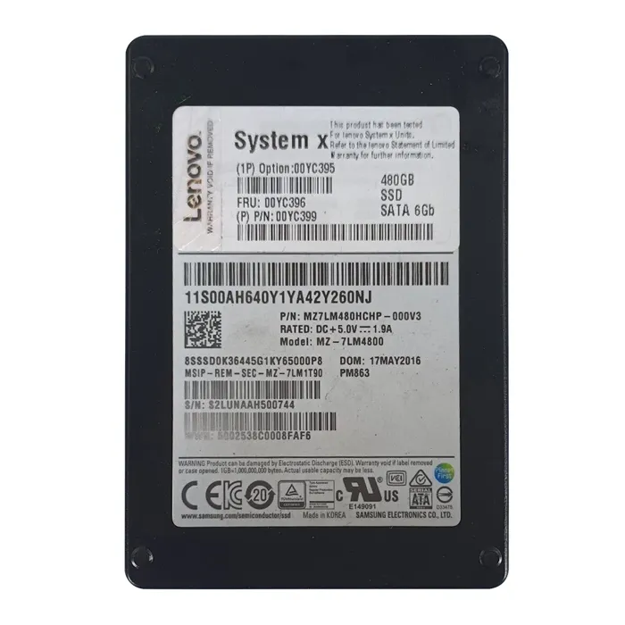Lenovo 00YC399 | 480GB SATA 6GB/s 2.5-Inch Internal Solid State Drive Refurbished - Lenovo refurbished available on Gotodirect