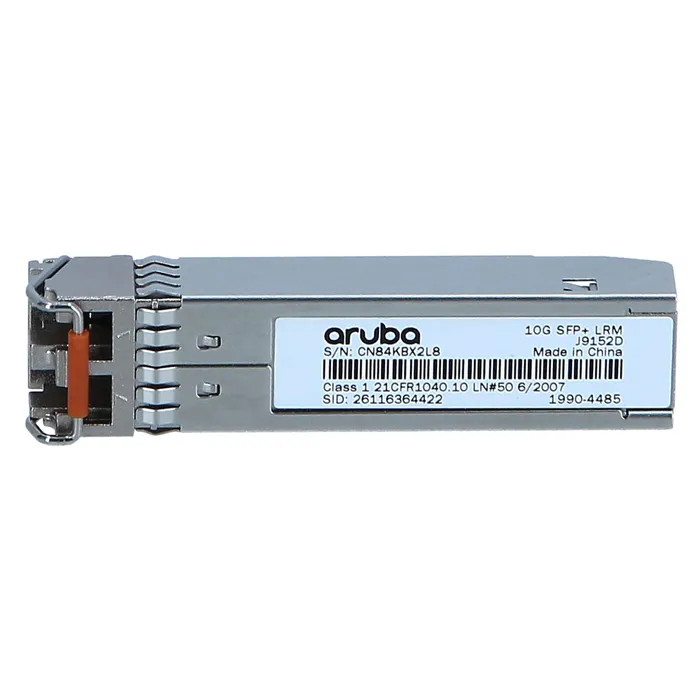 Buy HP J9152D | Aruba X132 10Gb/s 10GBase-LRM Multi-Mode Fibre 1310nm 220m Duplex LC Connector SFP+ Transceiver Module Refurbished - $90.46 HP J9152D | Aruba X132 10Gb/s 10GBase-LRM Multi-Mode Fibre 1310nm 220m Duplex LC Connector SFP+ Transceiver Module Refurbished - Hewlett-Packard (ou HP en abrégé) refurbished available on Gotodirect