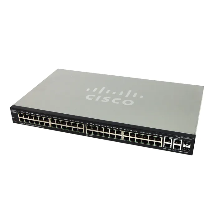 Cisco SRW2048-K9-NA-RF | Small Business 300 Series SG 300-52 50 x Ports 10/100/1000Base-T + 2 x Ports Combo SFP (mini-GBIC) Rack-mountable Layer 2 Managed Gigabit Ethernet Network Switch Refurbished - Cisco Systems Inc. refurbished available on Gotodirect