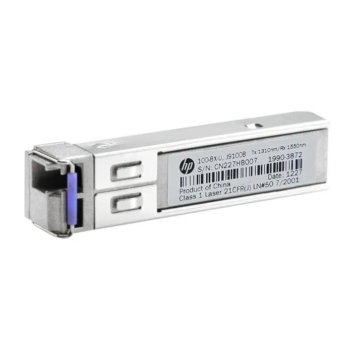 Buy HP J9100B | ProCurve X112 100Mb/s 100Base-BX10-U Single-Mode Fibre 10km 1310nm-TX/1550nm-RX LC Connector SFP Transceiver Module Refurbished - $451.18 HP J9100B | ProCurve X112 100Mb/s 100Base-BX10-U Single-Mode Fibre 10km 1310nm-TX/1550nm-RX LC Connector SFP Transceiver Module Refurbished - Hewlett-Packard (ou HP en abrégé) refurbished available on Gotodirect