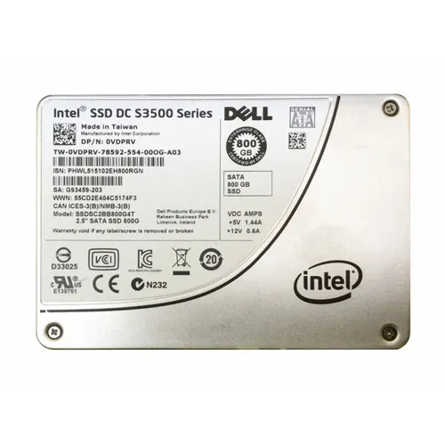 Dell 0VDPRV | 800GB Multi-Level Cell SATA 6Gb/s Hot-Pluggable 2.5-Inch Solid State Drive for PowerEdge Servers Refurbished - Dell refurbished available on Gotodirect